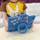 Чохол дитячий Silikon Power з підставкою та ремінцем Apple iPad Pro 11 (2021) Stitch blue - зображення 4