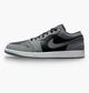Кроссовки мужские Jordan 1 Low Grey/Black 45 Чорний, Сірий IU7550-065 - изображение 1