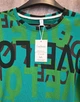 Футболка женская легкая в принт оверсайз OneSize Зеленая - изображение 7