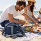 Термосумка для продуктов Breeze с ручкой и плечевым ремнем, 23x15x16 см, Синяя (Сумка холодильник) - изображение 5