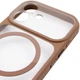 Чехол GETMAN Moon Clear для Apple Айфон 17 , прозрачный TPU, MagSafe, защита камеры Brown - изображение 4