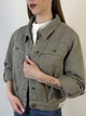 Кроп-жакет коттоновый М-3xl Хаки 541х/XL - изображение 4