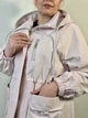 Подовжена вітрівка one size (46-50) Пудровий - зображення 6