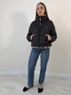 Коротка оверсайз куртка чорний 8128/XL - зображення 5