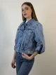 Кроп-жакет коттоновый S-3xl Светлый джинс 541Nсд/L - изображение 4