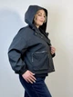 Жіноча демісезонна куртка оверсайз one size Чорний - зображення 3