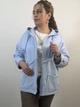 Куртка-ветровка коттоновая оверсайз Голубой 1171/3XL - изображение 1