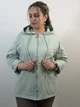 Куртка-ветровка коттоновая оверсайз Зеленый 1171/3XL - изображение 5