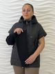 Куртка-жилетка оверсайз Чорний 26690/2XL - зображення 5