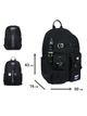 Рюкзак школьный YES TS-43L Just Black (550480) 5056574463661 - изображение 3