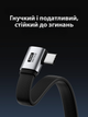 Кабель швидкої зарядки USB Type-C Type-C HAGiBiS USB4 V2.0 240W 80Gbps шнур для ноутбука смартфона планшета передача даних 8K 60Hz кутовий 90°, 50 см - зображення 6