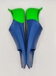 Ласты для плавания Zoggs Eco Short Blade Rubber тренировочные короткие силиконовые 39-40 Сине-зеленый (465220.BLGN.6-7) - изображение 5