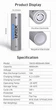 Аккумулятор 18650 Li-Ion Xtar 4000mAh Raw, 10A, 4.2/3.6/2.5V - изображение 5