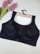 Спортивный топ с застёжкой на крючках 5967, XXL (BC 85-90), Чёрный - изображение 3