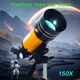 Астрономический телескоп 150X с объективом 70 мм, ручной фокусировкой, штативом и окулярами, для наблюдения за Луной, природой и птицами, желтый - изображение 2