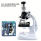 Детский микроскоп Science Microscope 1200X, обучающий STEM-набор для биологических опытов, с LED-подсветкой и аксессуарами, белый - изображение 2