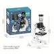 Детский микроскоп Science Microscope 1200X, обучающий STEM-набор для биологических опытов, с LED-подсветкой и аксессуарами, белый - изображение 9