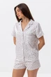 Піжама (сорочка + шорти) жіноча BARWA garments 0396/72 M Капучино (2113960722658) - изображение 5
