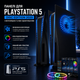 Черные панели (корпус) для PlayStation 5 Disc Edition 2020 с вентиляцией и RGB-подсветкой - защитный корпус ABS - изображение 1