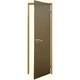 Скляна двері Tesli Aqua Bronze Sateen 800х2000 мм загартоване скло не прозора міжкімнатна - зображення 2