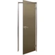 Скляні двері Tesli Terra Bronze Sateen 800х2000 мм загартоване скло не прозора міжкімнатна - зображення 2