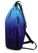 Рюкзак-мешок Vayro VR 030 XL 24 л 48х34х15 см синий спортивный водоотталкивающий с боковыми карманами для фитнеса путешествий и города - изображение 4