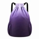 Рюкзак-мішок Vayro VR 030 XL 24 л 48×34×15 см фіолетовий спортивний водовідштовхувальний із бічними кишенями для фітнесу, подорожей та міста - зображення 2