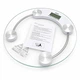 Напольные электронные весы Health Mini Scale 2003A, стеклянная платформа, нагрузка до 180 кг - изображение 6