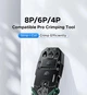 Обтискні кліщі Ugreen кримпер для обтискання конекторів RJ45 RJ12 RJ11 RJ10 RJ9 Green (NW304) - зображення 7