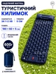 Надувной туристический матрас каремат 190×60 см со встроенным насосом легкий компактный и удобный для походов кемпинга палатки рыбалки и отдыха влагостойкий с чехлом в комплекте - изображение 1