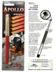 Автоматична ручка Fisher Space Pen Apollo Cap-O-Matic Space Pen RED ,красный корпус+золотой колпачок, черные чернила - изображение 2