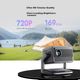 Lecoo Lenovo LK215 Smart Cloud Home Projector Інтелектуальний проектор для спальні, мобільного телефону, проекції телевізора (новий флагманський чіп із голосовим керуванням штучним інтелектом для домашнього кінотеатру) - зображення 7