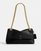 Сумка жіноча Coach Chelsea Shoulder Bag 30 With Chain CDS61 чорна/натуральна шкіра - изображение 1