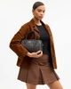 Сумка жіноча Coach Rowan Satchel Bag In Signature Canvas CV961 коричнева - изображение 7