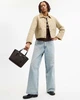 Сумка жіноча Coach Mollie Tote bag 25 in Signature Canvas коричнева - изображение 6