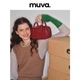 Сумка MUVA Boston Red из натуральной кожи, женская наплечная, для работы, подарочная - изображение 10