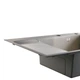 Мийка для кухні інтегрована Lidz Handmade Max 500 H7849L Brushed Steel, 3,0/1,0 мм, крило зліва, збільшена чаша LDH7849LBRU49463 - зображення 6