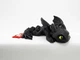 Брелок Дракон Беззубик Mini Flexi Toothless Pocket Dragon 8 См 3Д Печать - изображение 1