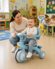 Голубой Трехколесный велосипед Baby Carriage 588 / Велосипед с родительской ручкой и корзиной / Велосипед-коляска - изображение 2
