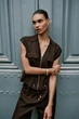 Сорочка жилет з льону Zara 8565/385/700 - XS - изображение 5