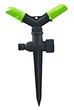 Зрошувач для поливу MASTERTOOL обертовий 2-х ріжковий ½" 12 м на ніжці 92-9362 - изображение 1