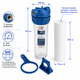 Фільтр магістральний Tiger Filtration 3P РЕТ 10 1/2" з механічним картриджем - зображення 1