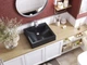 Умивальник накладний Luxor Skay 50 Black - зображення 1