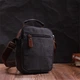Компактная мужская сумка из плотного текстиля Vintage 22218 Черный - изображение 8