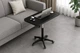 Столик приставний для ноутбука 60x40 см Чорний на коліщатках з регулюванням висоти 58-75 см та поворотом 360 градусів для роботи та сніданку - зображення 2