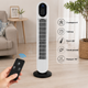 Напольный вентилятор колонный с пультом Tower Cooling Fan 500Вт BITEK BT-2906R охладитель 74 см для дома офиса - изображение 2