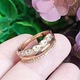 Кольцо Xuping Jewelry размеры:19 медицинское золото позолота 18К 8493 - изображение 1