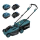 Акумуляторна газонокосарка PROFI-TEC EcoCut 43 Lite 40 В (2×20 В) з 2 акумуляторами 4.0 Аг та 2 зарядними пристроями, 43 см, мульчування - изображение 1