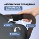 Прогулянкова коляска книжка El Camino AMBER ME 1227 Magnet Gray з глибоким капюшоном чохлом на ніжки для дівчинки хлочика від 0 до 22 кг всесезонна - зображення 4