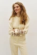 Жіночий костюм з вишивкою (світшот+брюки) RicaMare L Молочний (RM4206-25DS---878) - зображення 3